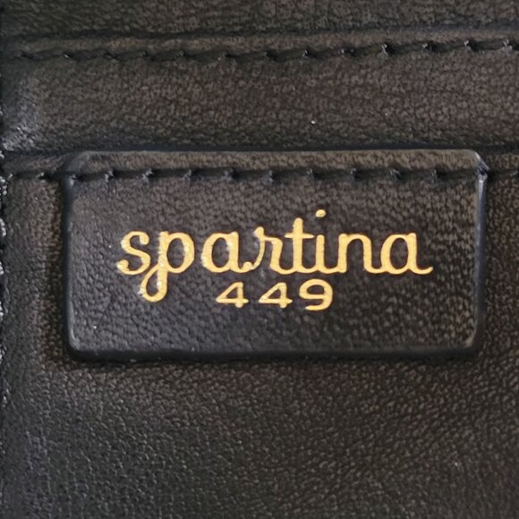 Siren La Petite Black Spartina 449 Suede Wallet Gold Zipper and Snap Closure - Picture 13 of 16